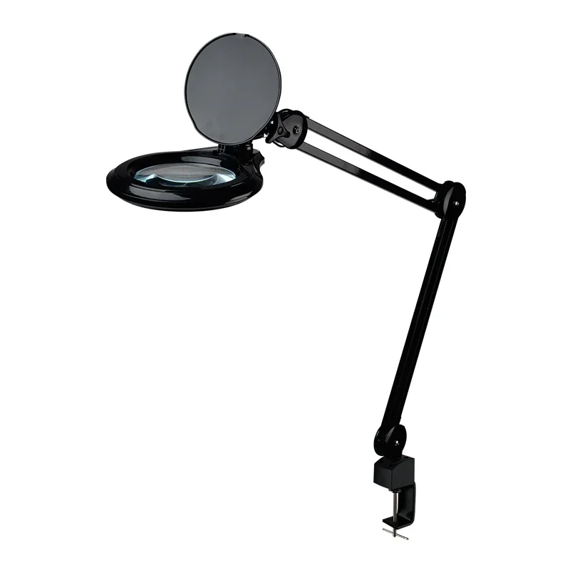 

1,200 lumens super beauty salon light strip clip, dimmable, 5 diopters, 5 inch diameter lens (black)