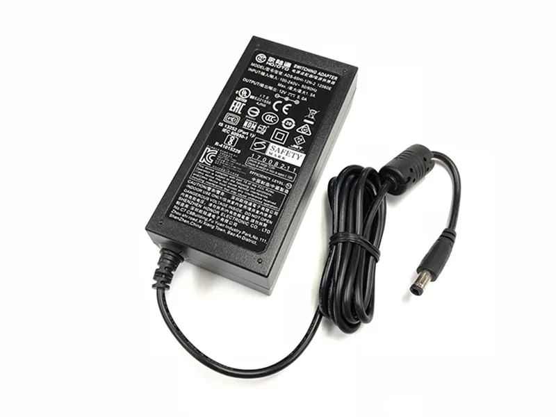 Genuine HOIOTO ADS-65HI-12N-1 12060E 12V 5A 60W 5.5x2.1mm Switching Adapter Charger For Hikvision Video Recorder Power Supply