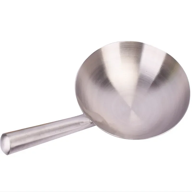 Sartén de hierro puro con mango de madera, acero inoxidable, sin recubrimiento, Wok antiadherente, sartén de hierro forjado a mano, olla de hierro de estilo chino, cocina de Gas