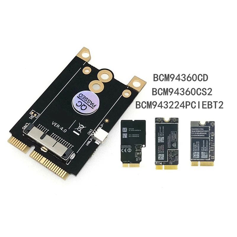 WIFI Card To Mini PCI-E Adapter For Apple Laptop Wireless Network Card BCM94360CS2/BCM94360CD/BCM943224PCIEBT2