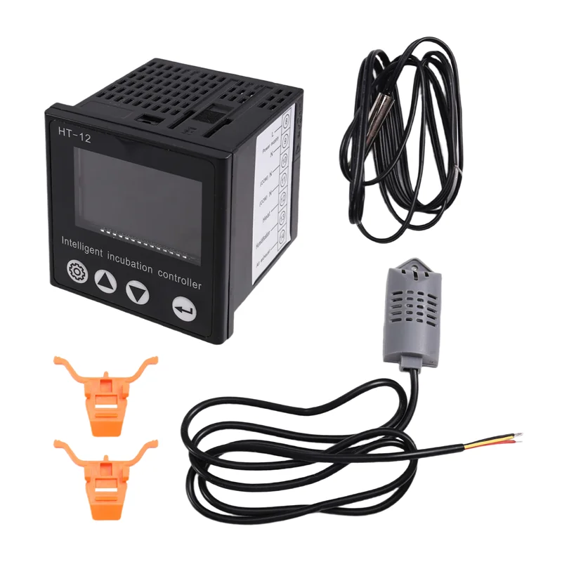 B50B-HT-12 Digital Egg Incubator Controller With Multifunction LCD, Temperature, And Humidity Sensor