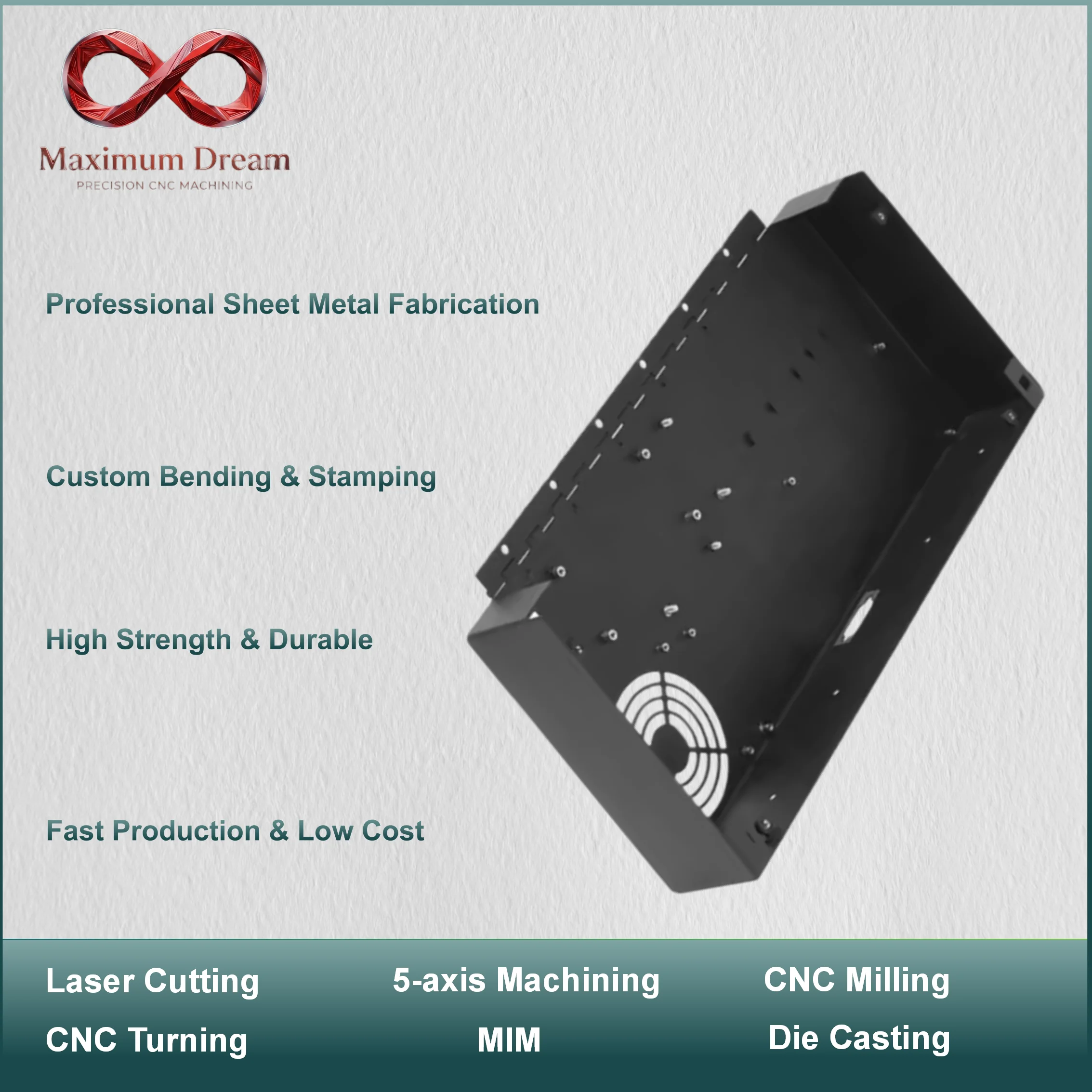 Custom Sheet Metal Fabrication Service OEM Bending Stamping Laser Cutting Welding for Stainless Steel Aluminum Hardware Componen