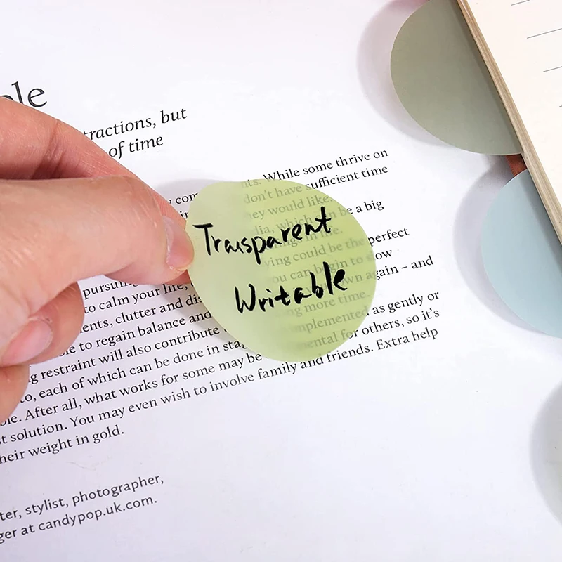 Bloc-notes autocollants transparents pour étudiants, bloc-notes postés, liste de tâches pour animaux de compagnie, bloc-notes pour étudiants,