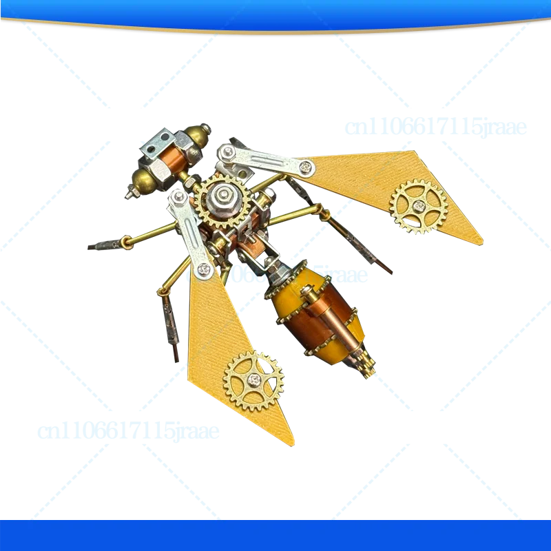 Steampunk Mechanical Insect Gear Wasp Metal Assembled Model Creative Handmade DIY Making Holiday Gifts