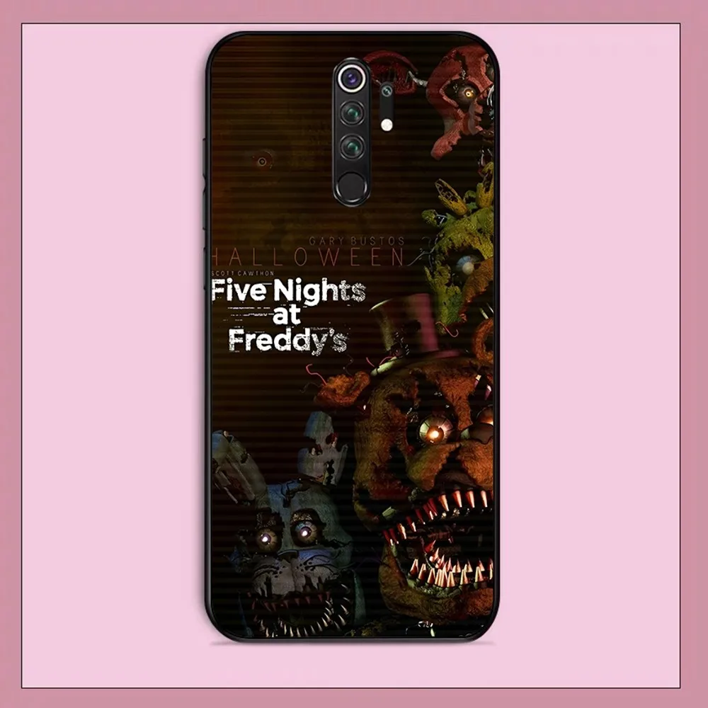 FNAF F-Five N-Nights at-Freddys Phone Case For Redmi Note 4 X 5 A 6 7 8 T 9 9S 10 11 11S 11Epro Poco M3 pro