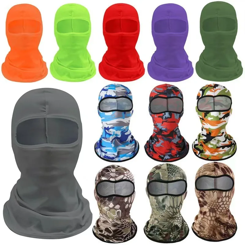 Sun Protection Head Mask Full Face UV Protection Ice Silk Milk Silk Sweat Absorbent Sunshade for Summer Cycling