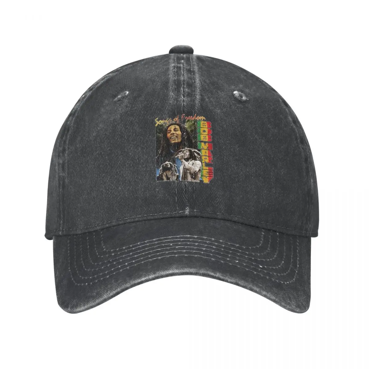 Reggae Bob-Marley Baseball Caps Classic Distressed Denim Jamaican Music Snapback Hat Unisex Style Outdoor Running Golf Hats Cap