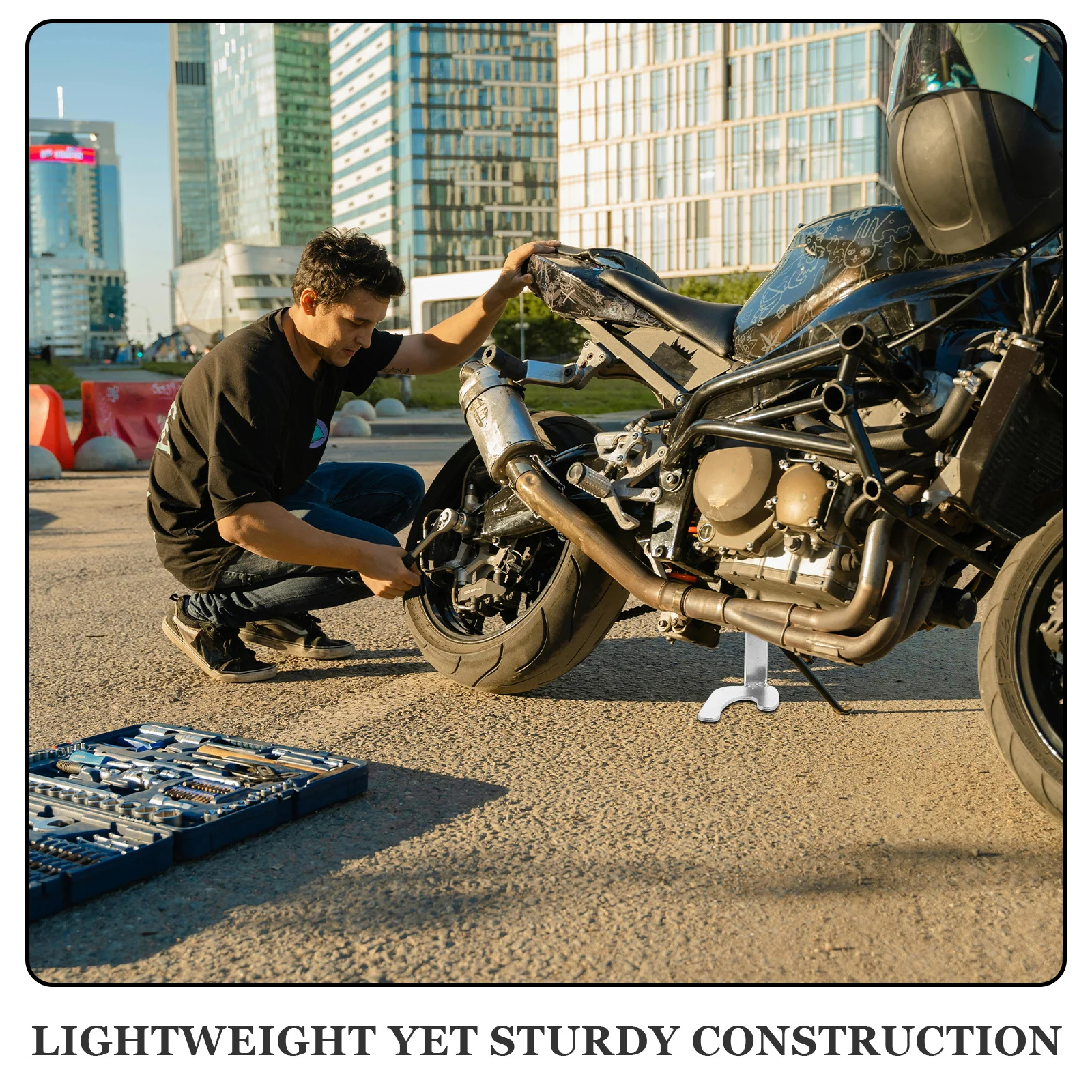 

1Pair Motorcycle Repair Stand Metal Rear Lift Attachments for Maintenance Heavy Duty Wheel Stand Adapter Paddock Spool Lift