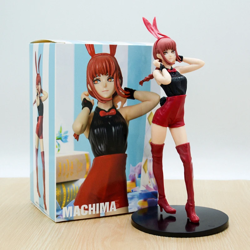 Chainsaw Man Power Bunny Girl Anime Figur Makima Actionfigur Hayakawa Aki/Higashiyama Kobeni/Denji/Reze Figur Modell Puppe Spielzeug