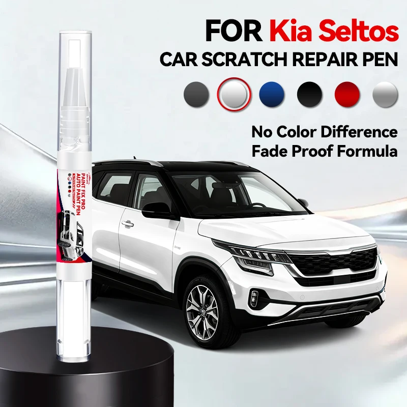 

Карандаш для ремонта краски Kia Seltos, средство для удаления царапин, аксессуары для авто, черный, белый, синий, оранжевый, красный