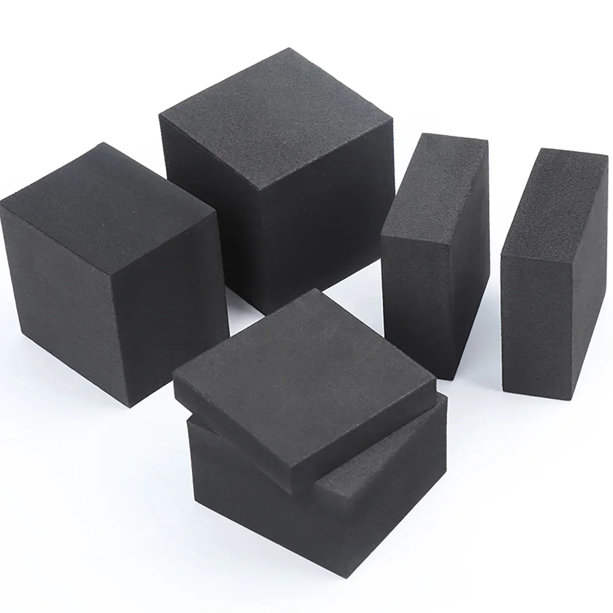 Black Rubber Sheets Rubber Block Shock-Absorbing Pad Damping Gasket Pad Customizable Thk5-100mm W20-200mm L50-220mm