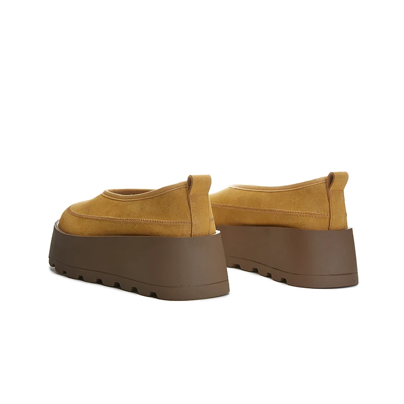 AIYUQI Women's Thick-Soled Slip-On Loafers - Large Sizes Available