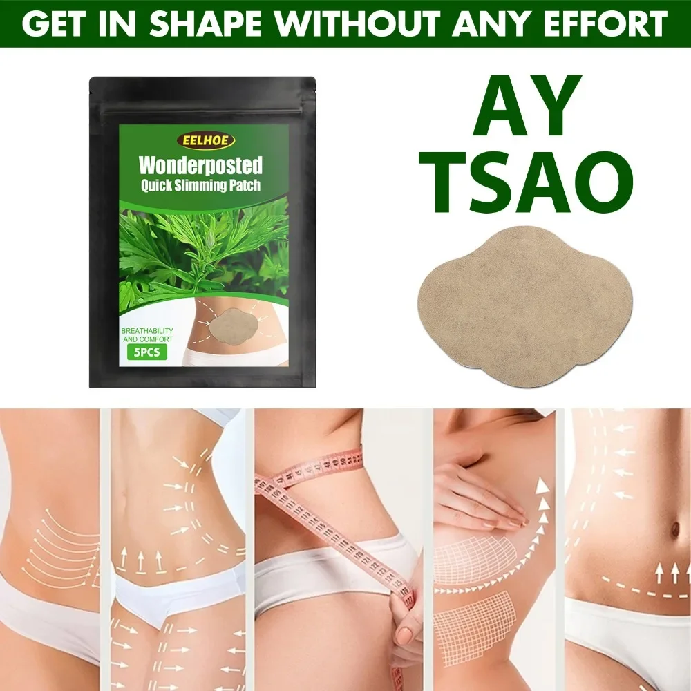 5PCS Chinese Mugwort slimming navel patch Slim Body for Lazy People Lose Weight Big Belly Body Shaping Patch Beautiful Shaping