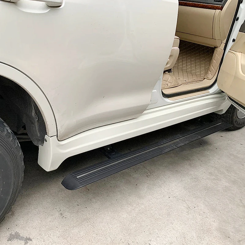 Electric Running Boards Retractable Aluminum Alloy For Land Cruiser LC200 2010-2023 SUV Side Steps with Carry Bag