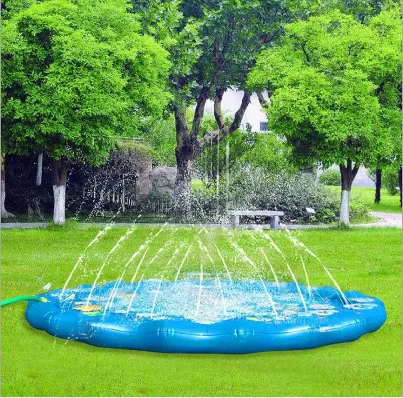 100/170 Cm Kinderen Sprinkler Speelkussen Mat Outdoor Gazon Strand Brief Ballon Waternevel Water Spel strand Mat Kussen
