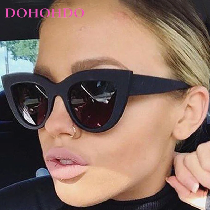 

New Retro Big Frame Cat Eye Women Sunglasses Trendy Luxury Designer Men Sunglass Outdoor Travel Shade Eyewear Ladies UV400 Очки
