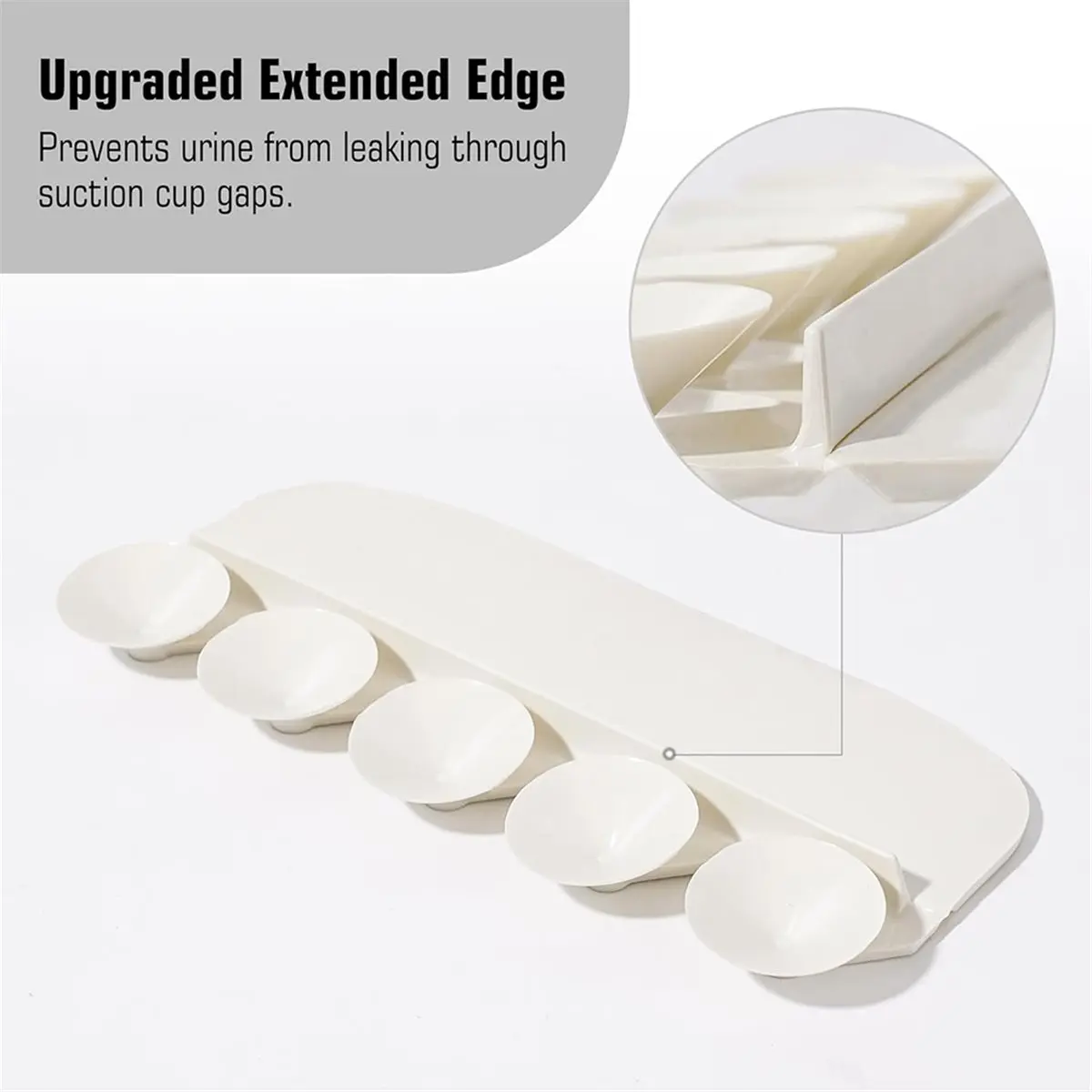 HITL Toilet Pee Splash Guard with Powerful Suction-Urine Deflector Blocks Leaks,Pee Shield for Toddlers,Adults&Potty Training