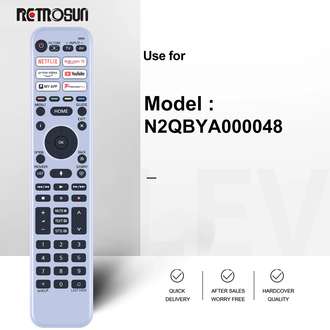 New Voice Remote Control for PANASONIC N2QBYA000048 9505627 Smart TV