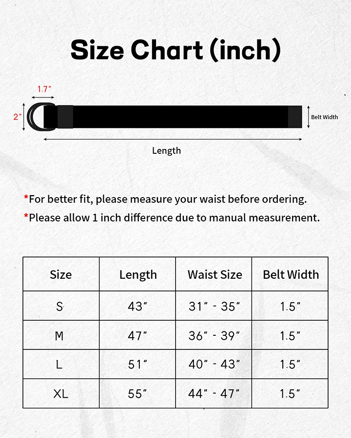 Maikun 2PCS Men Belt Double Ring Buckle Waistband Casual Canvas Belts Belt For Men