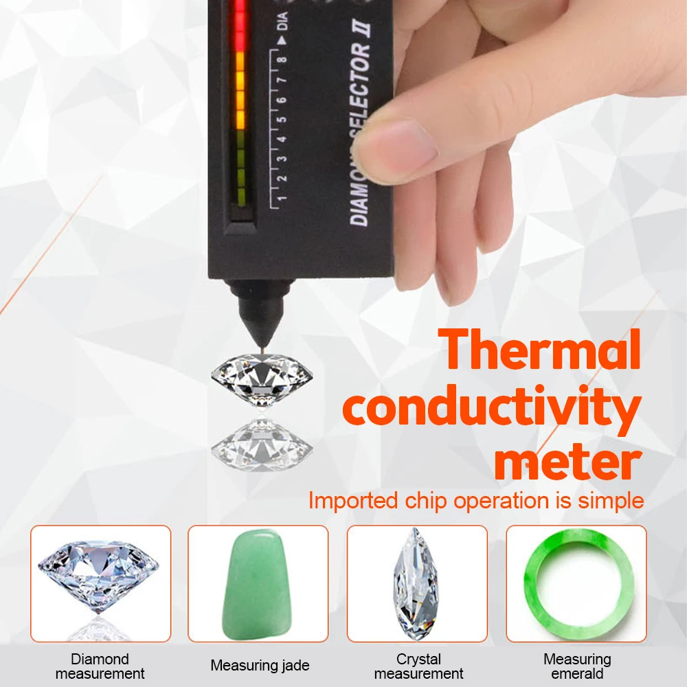 Second-generation thermal conductivity meter drill measuring pen hardness discriminator Diamond authenticity jade crystal tool