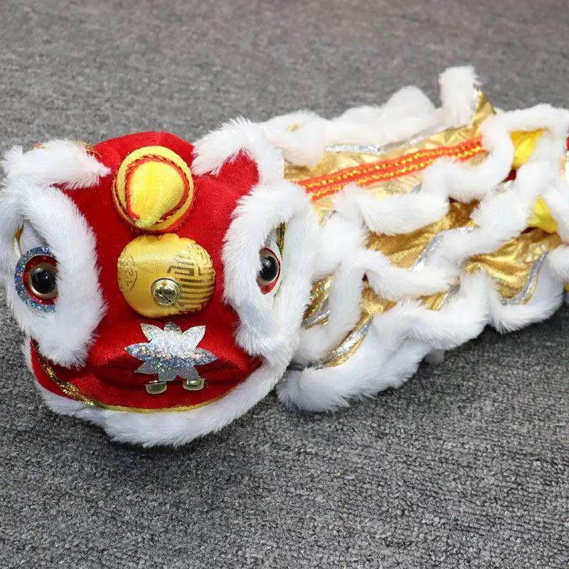 

Забавная одежда для собак в стиле львиных танцев: теплый повседневный костюм из искусственной кожи для собак пород Тедди и Корги, универсальная всесезонная одежда для питомцев