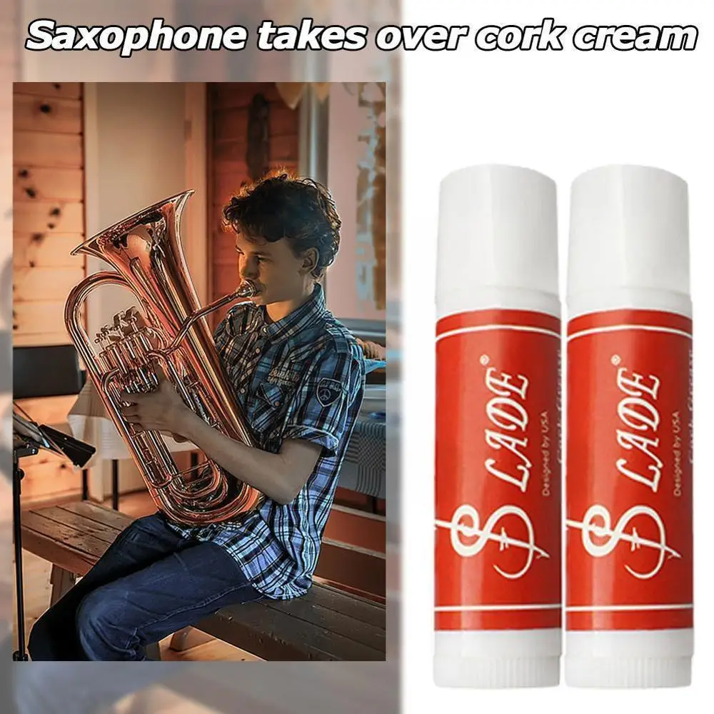 5pcs/set Cork Cream Saxophone Tools Grease Oil for Clarinet Saxophone Sax Parts Lipstick Style Oboe Lubricate Accessories P7G2