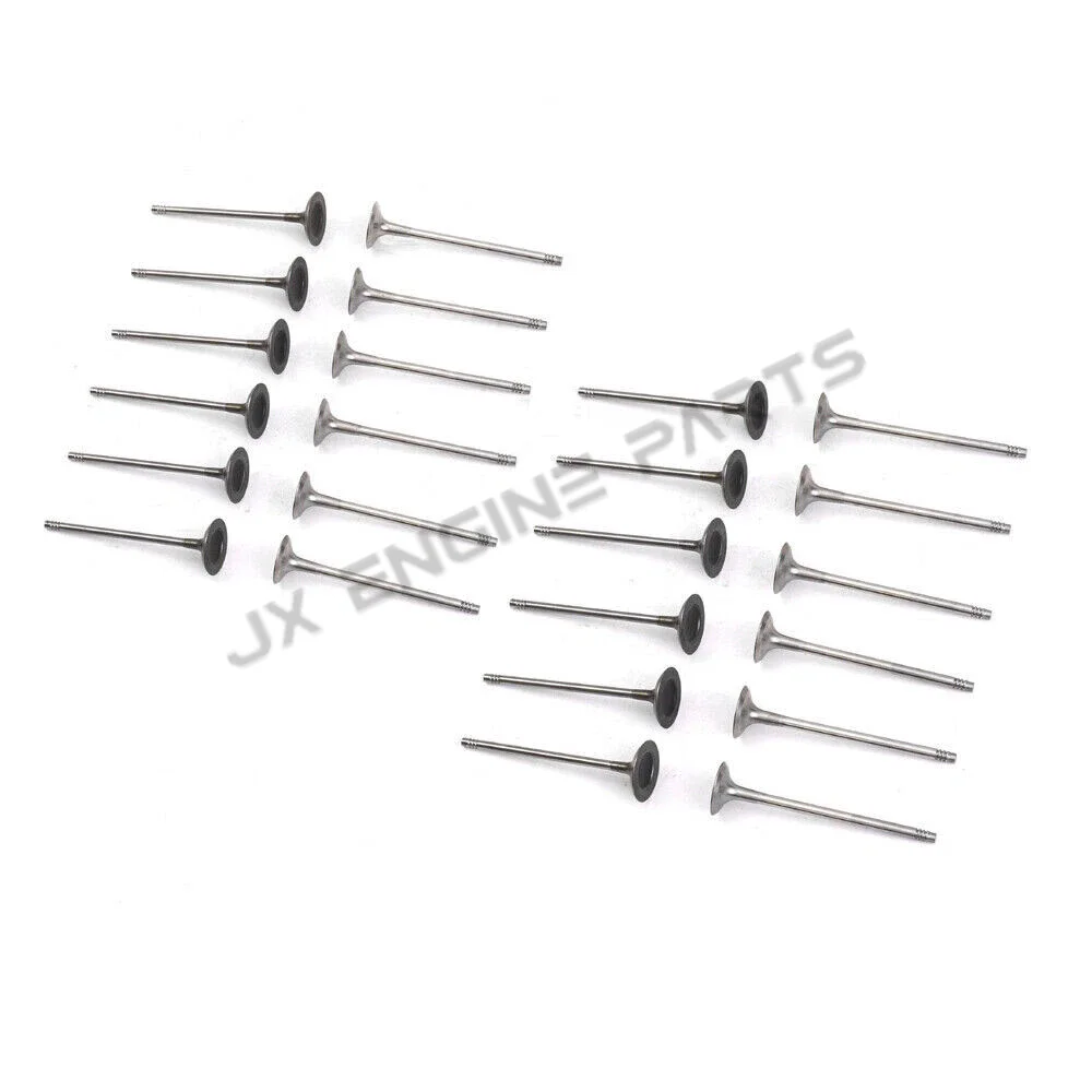 N54 N55 Engine 24X Intake Exhaust Valves For BMW 3.0 135i 335i 435i 535i 535xi 640i 740i 740li X3 X4 X5 X6 Z4 3.0L 3.0T N54B30A