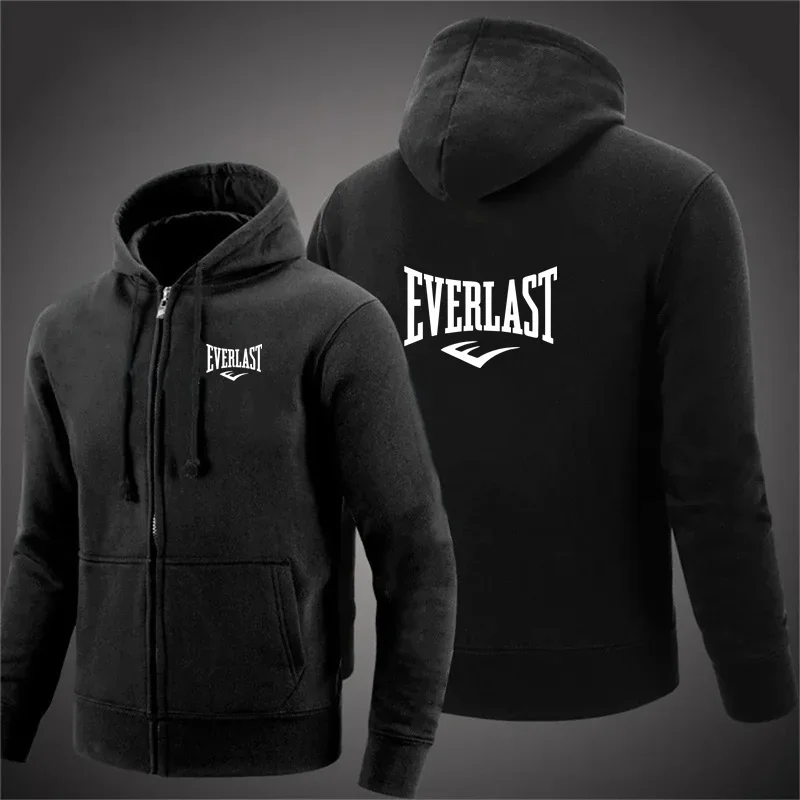 سترة بقلنسوة بنمط Everlast الأكثر مبيعًا في عام 2025 ملابس رياضية شتوية للرجال أزياء كلاسيكية رائجة البيع في الشارع