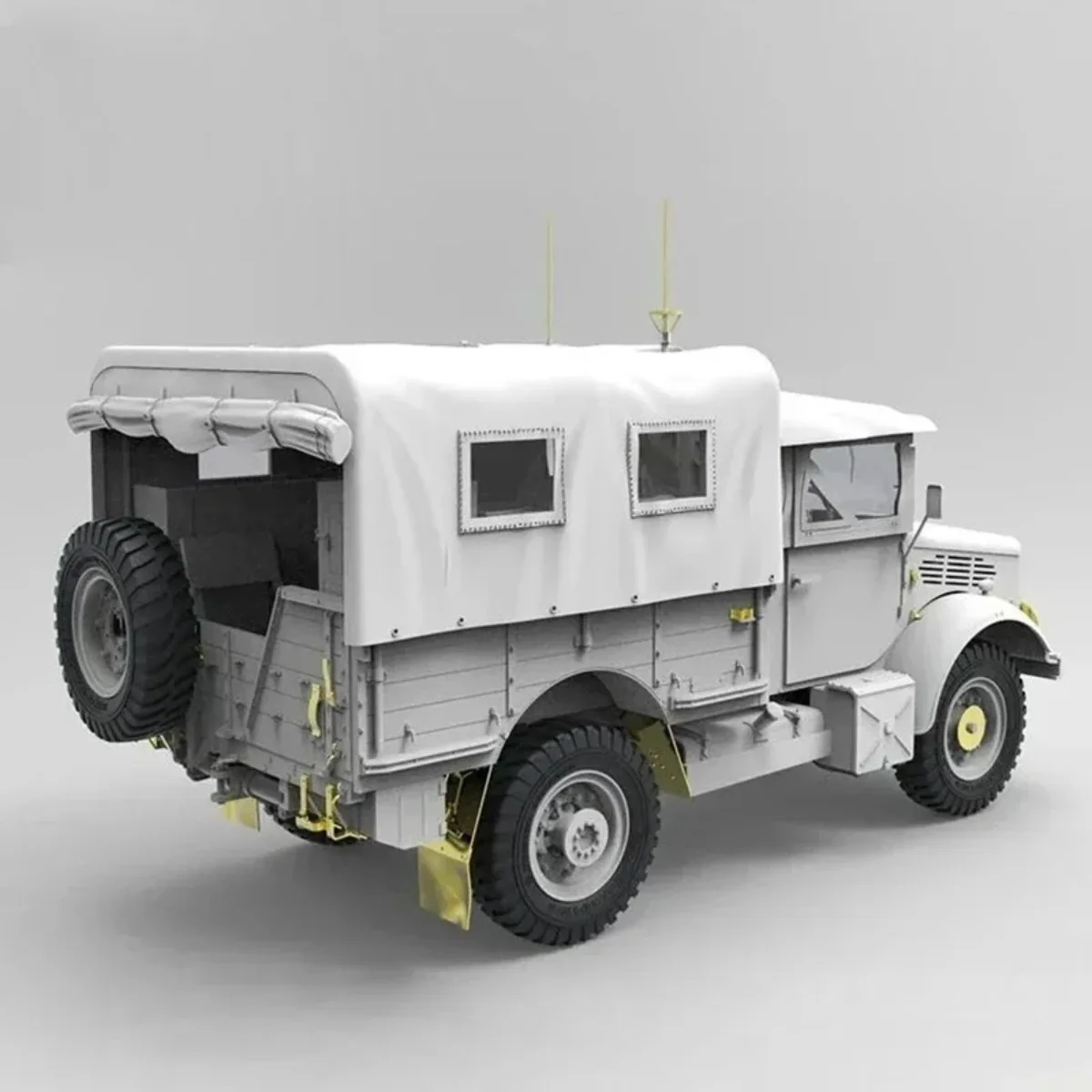 Kit de montaje modelo Gecko 35GM0061 Vehículo de comando inalámbrico Bedford MWR FFW escala 1/35