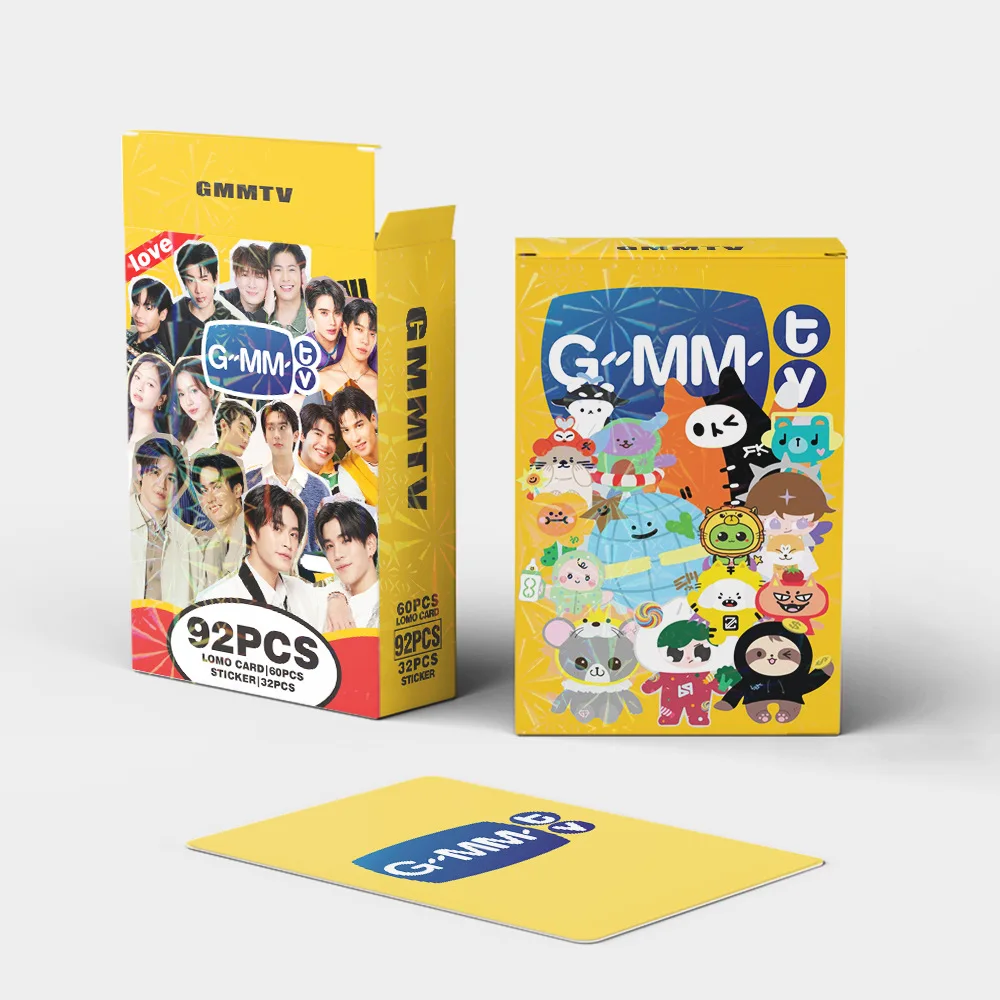 Pre-order 92 Small Cards of GMMTV Thailand Merchandise Collection Small Cards Star Photo Cards Stickers Double-sided LOMO