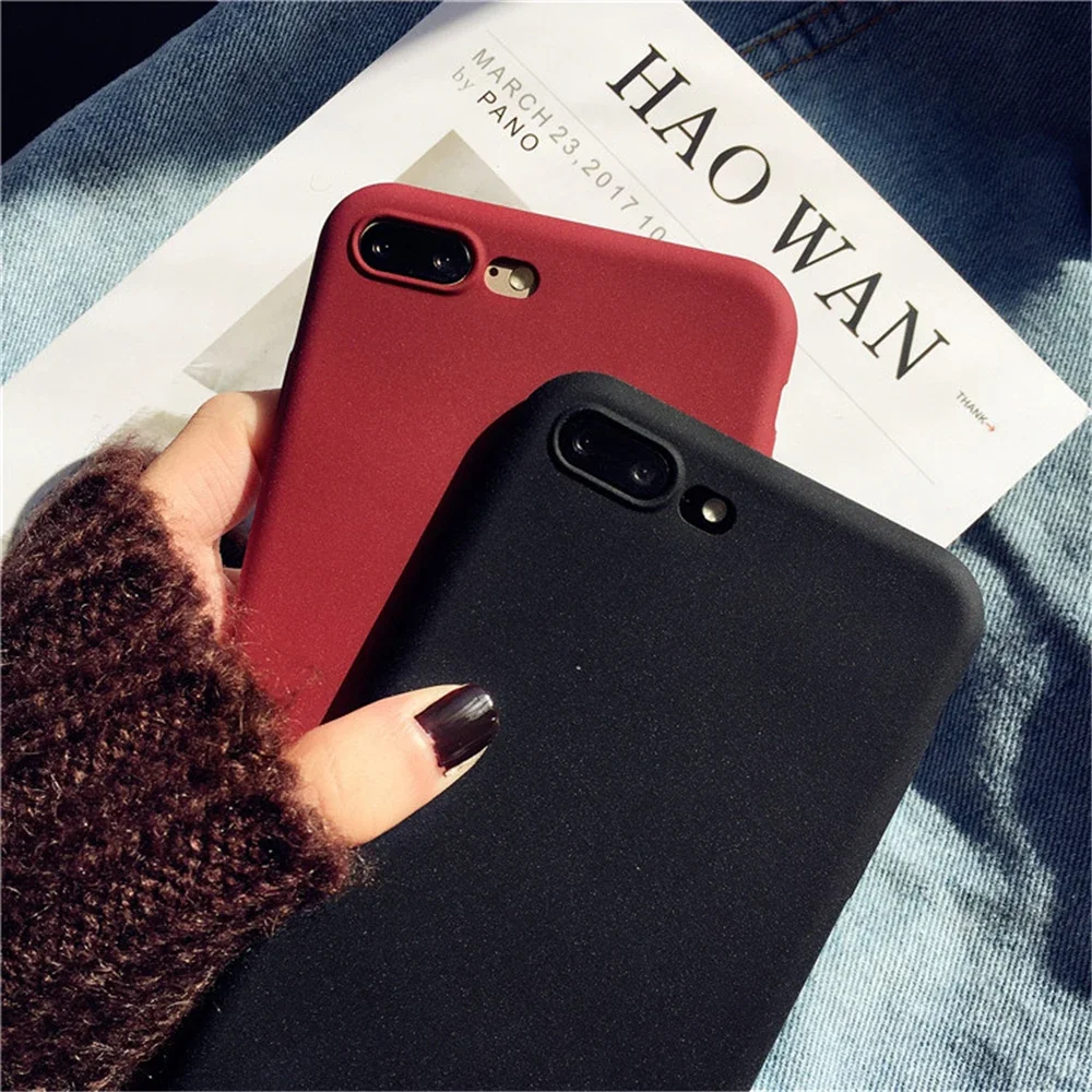 Matte Sandstone Silicone Phone Case For Oneplus 7 8 Pro 5T 5 One Plus 6T 6 Oneplus7 Soft Frosted TPU Skin Cover Coque Protection