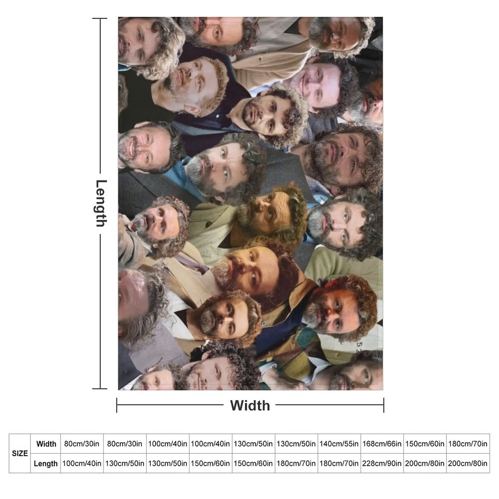 michael sheen photo collage Throw Blanket halloween Sofas Soft Big warm winter Blankets For Sofas Blankets