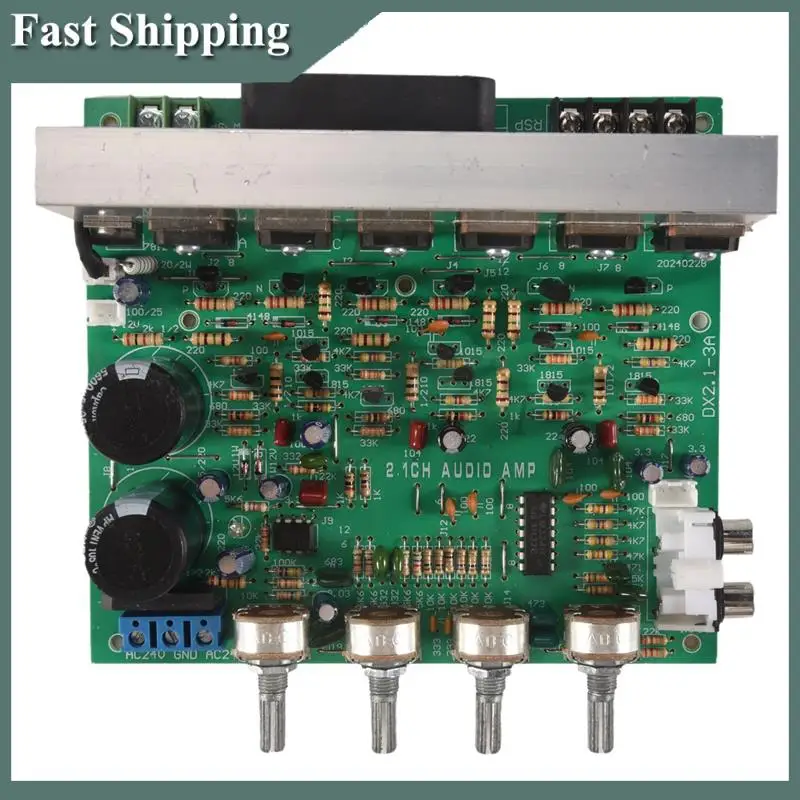 -MEOF Audio Amplifier Board 2.1 Channel 240W High Power Subwoofer Amplifier Board AMP Dual AC18 - 24V Home Theater