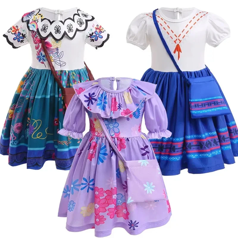 ♥ Disfraz de Mirabel, Isabella y Luisa para Bebés y Niños Pequeños, Trajes de Cosplay de la Familia Madrigal, Halloween, Navidad, Nuevo 2026
