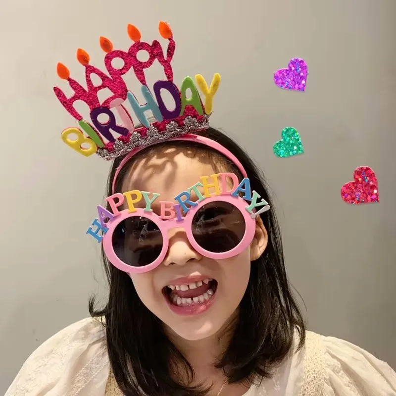 نظارات زينة لعيد ميلاد سعيد للفتيات ، إكسسوارات الشعر ، إكسسوارات الصور ، ديكور العطلة ، مستلزمات عصابة الرأس #5