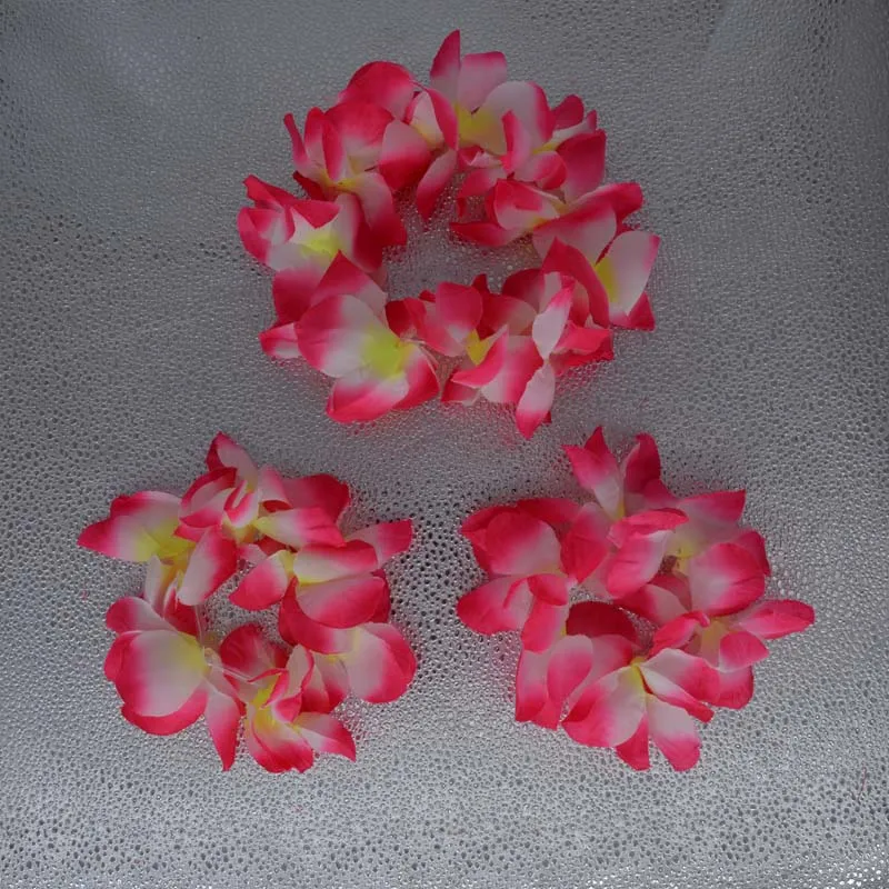 Women Girls Hawaii Wreath Garland Lei Party Favors Flower Headpiece Necklace Bracelet Birthday   Wedding Festival