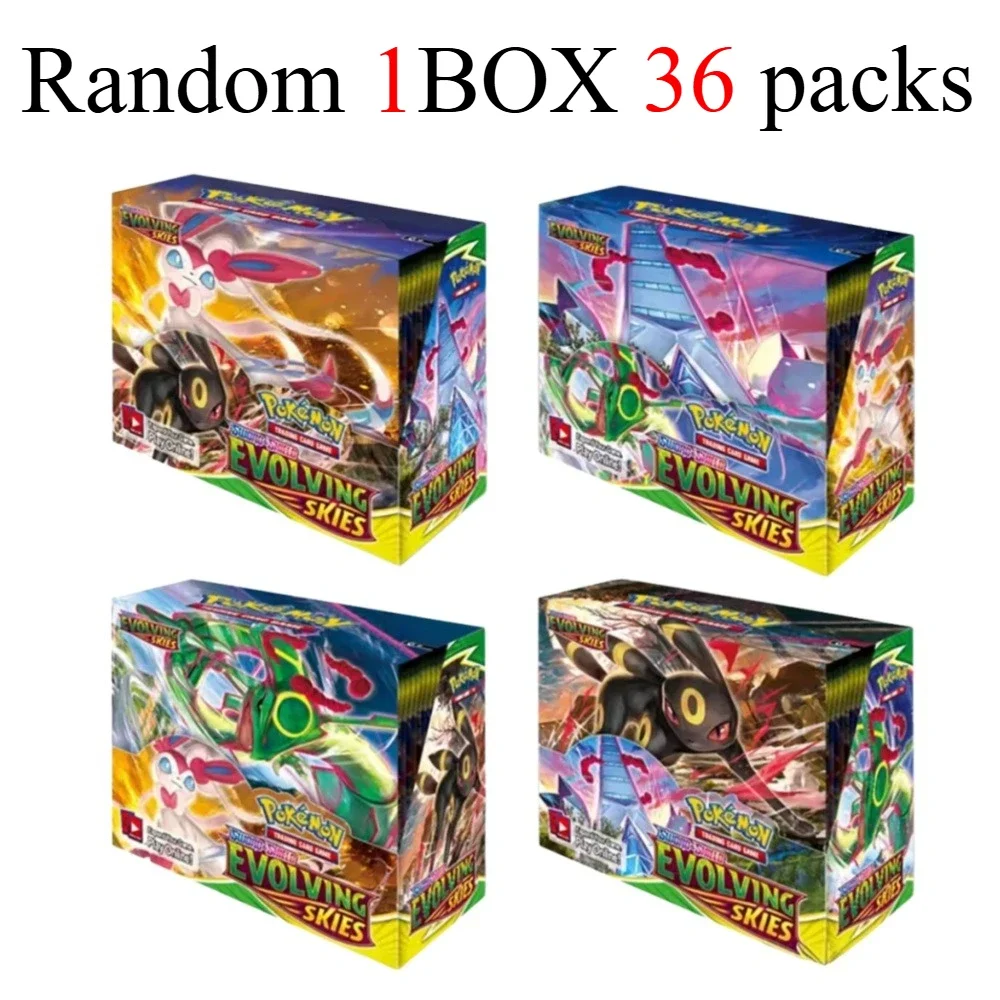 neues Modell Englisch 36er Packungen Pokémon TCG: Scarlet & Violet Etsncelles Evoving Skies 151 BATTLE Flames Booster Box Battle Card