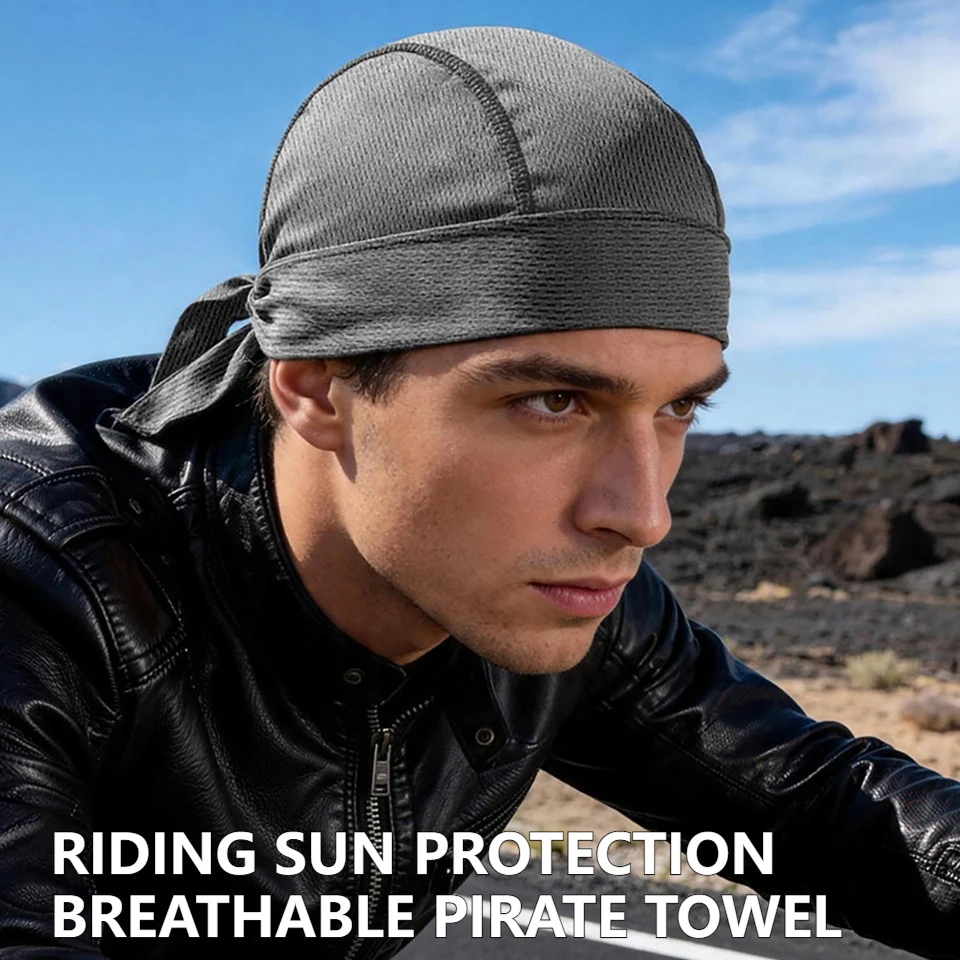 KoKossi Summer Breathable Mesh Hat Quick-dry Headscarf Sun Protection Sweat-wicking Sports Outdoor Riding Cycling Headband image 2