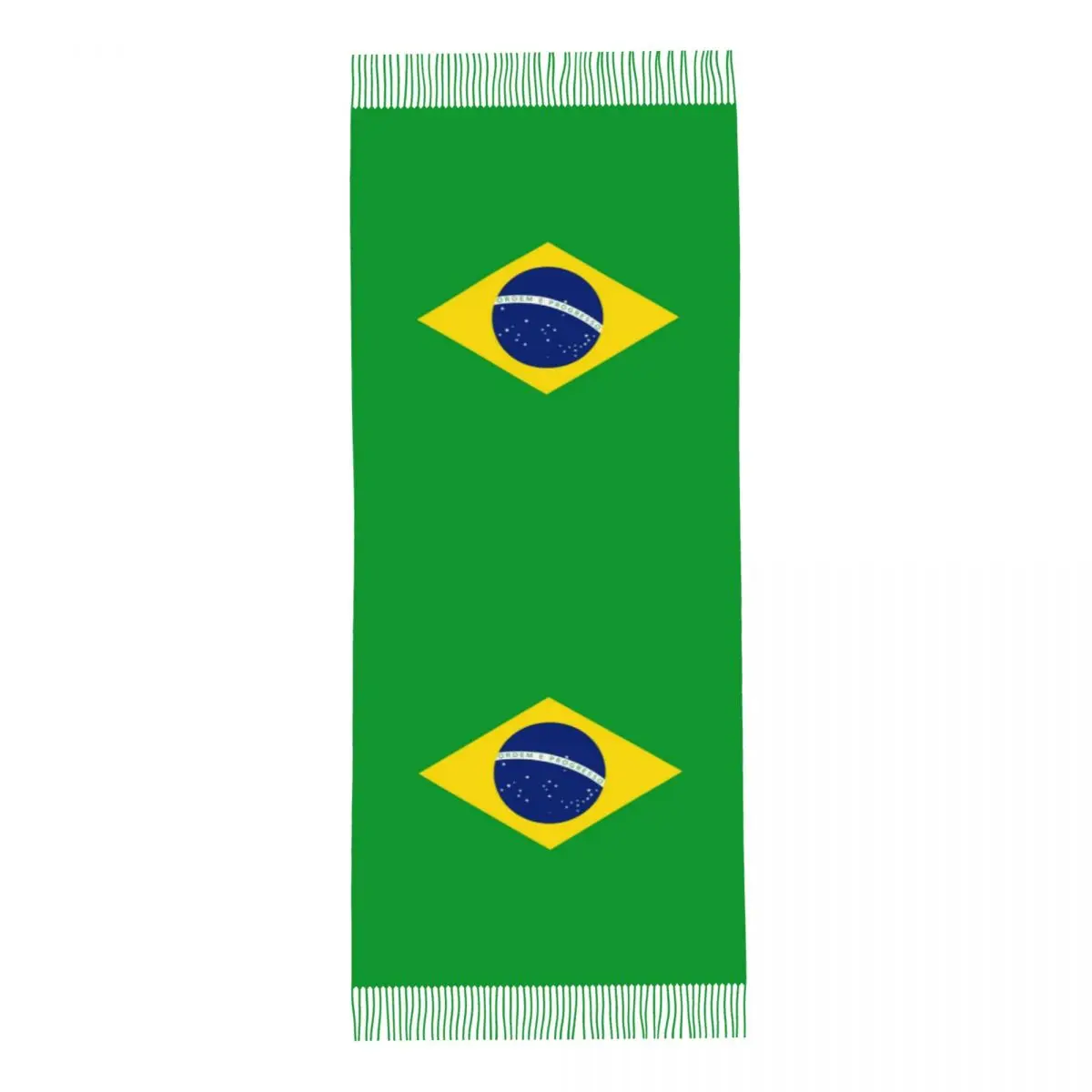 Damen Quaste Schal Brasilien Flagge langen Winter warmen Schal und wickeln täglich tragen Pashmina Schals