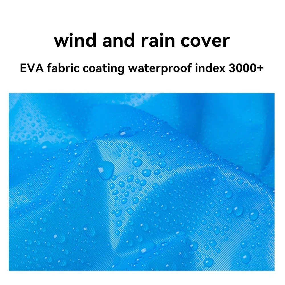 Adult Hooded Poncho One-Piece Long Raincoat Cuff Drawstring Reusable Waterproof Raincoat Outdoor Travel Transparent Raincoat