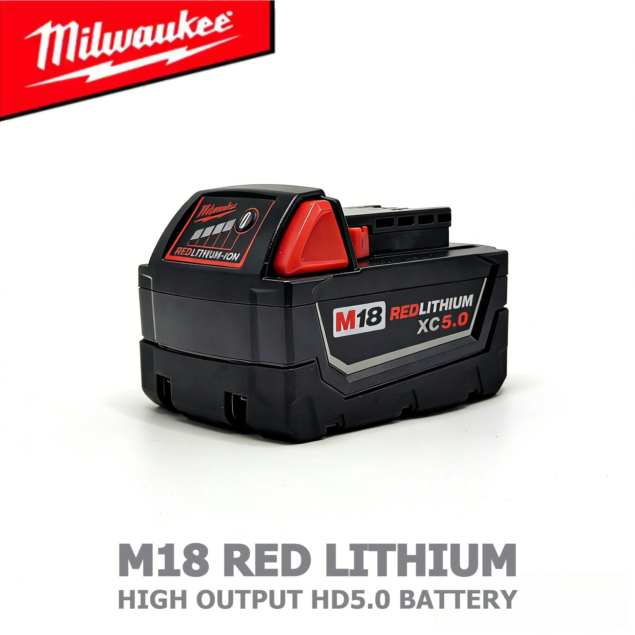

Milwaukee Red Lithium 18voltage M18 5-12Ah Lithium Battery For impact wrench 8-11-1880 48-11-1860 48-11-1850 Power Tool Battery