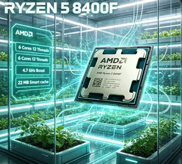 AMD Ryzen 5 8400F PCIe 5.0 Support Desktop CPU 6 Core 12 Thread 4.7GHz AM5 Socket DDR5 Gaming Processor No Cooler view 2
