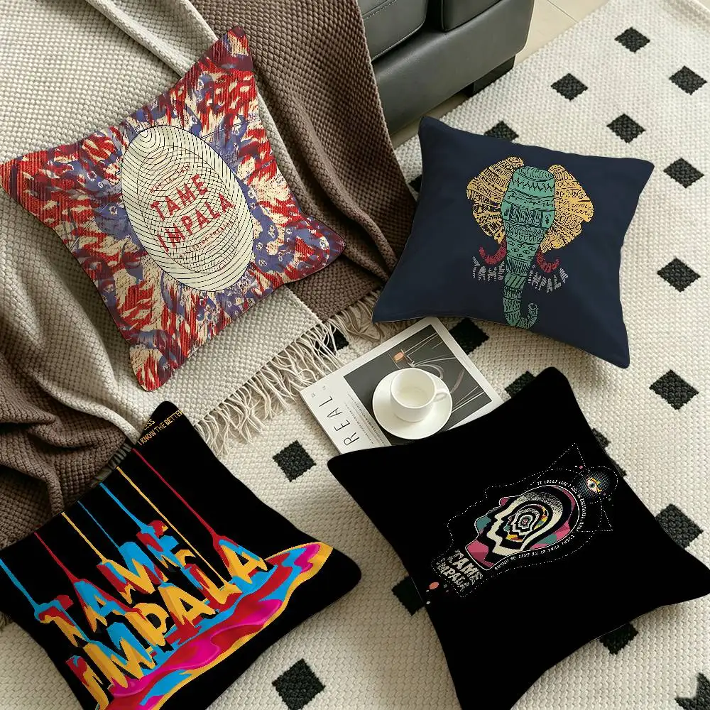 Band T-Tame I-Impala Pillow Gift Home Office Decoration Bedroom Sofa Car Cushion Cover case 45x45