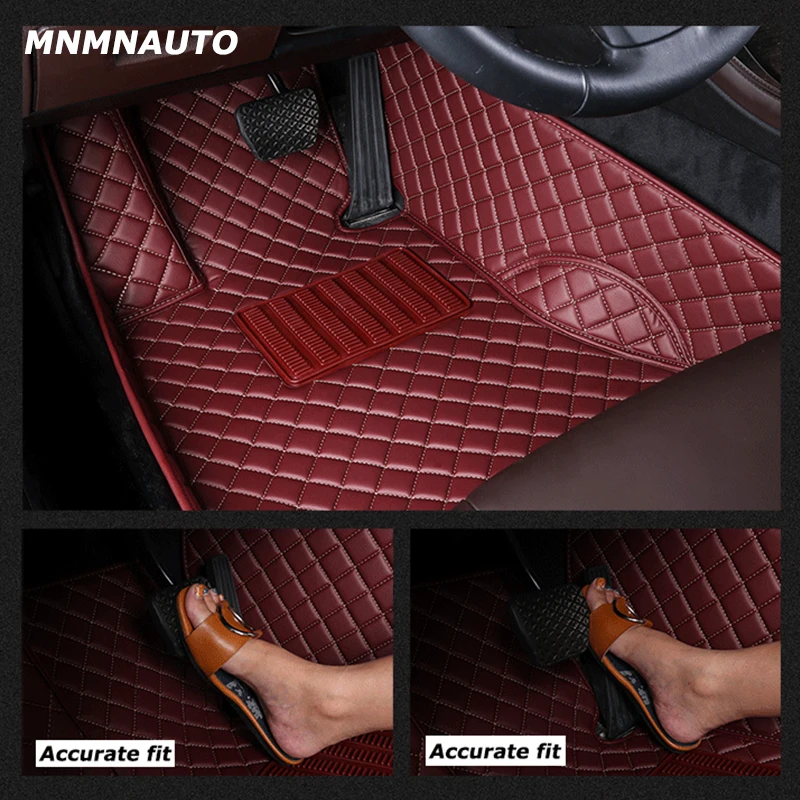 MNMNAUTO الحصير سيارة مخصصة ل Genesis G80 السيارات السجاد القدم Coche الملحقات