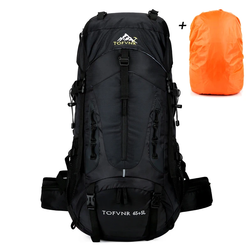

70L Backpack with Rain Cover Outdoor Backpack New Waterproof Mountaineering Hiking Camping Backpack Travel Daypack