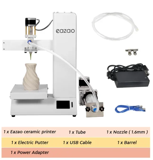 FOR Portable desktop 3d printer DIY 3D printer Powerful Easy to Use and Affordable Cerambot Touch Screen Eazao ceramic printer