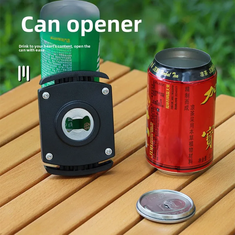 Multifunctional Bottle Opener, Portable Can & Jar Opener, All-in-one Beer Lid Remover Tool for Home and Outdoor