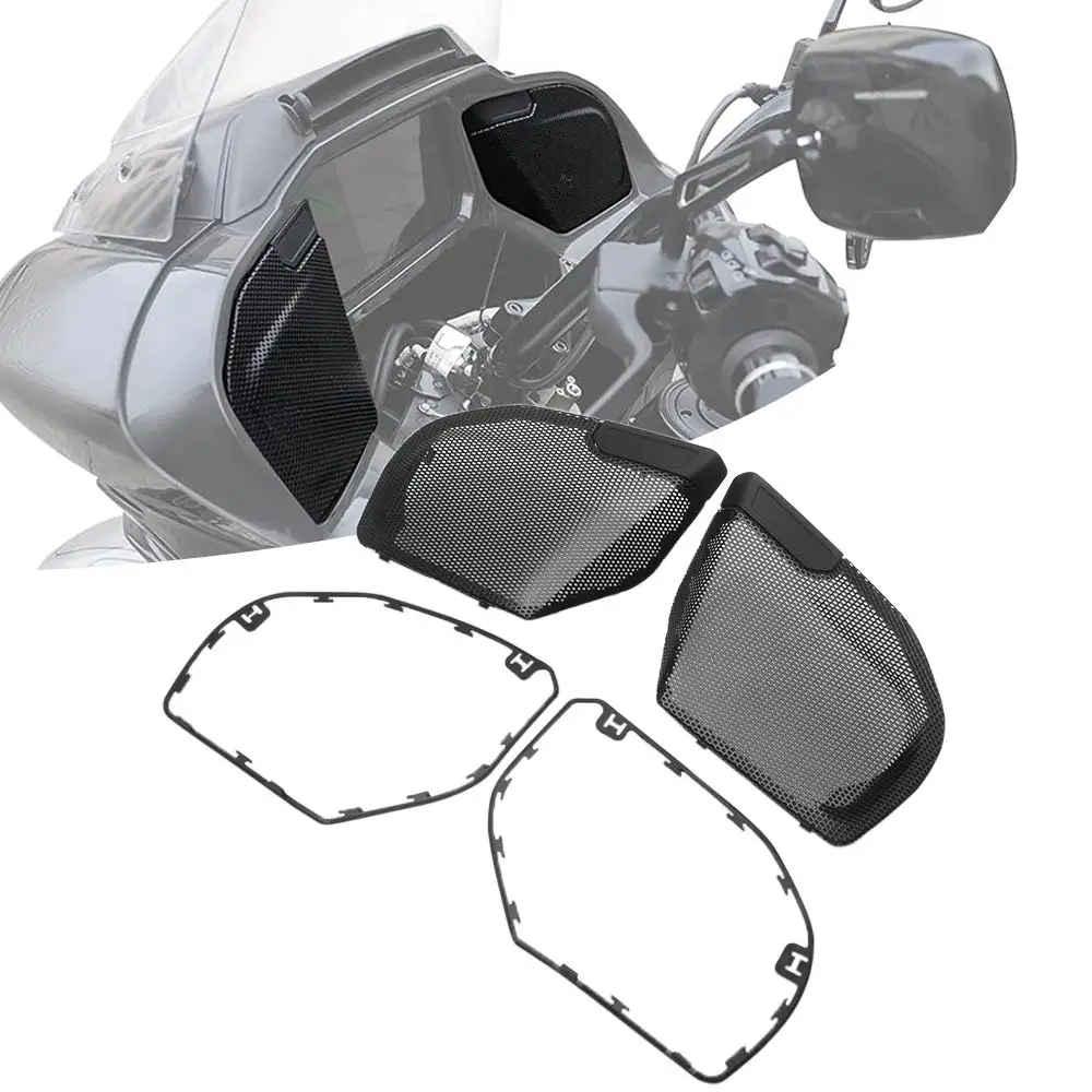 

1 Pair Of left And right Front Fairing Speaker Grills Mesh Covers Compatible For Harley-Davidson Touring Road Glide 2023-2026