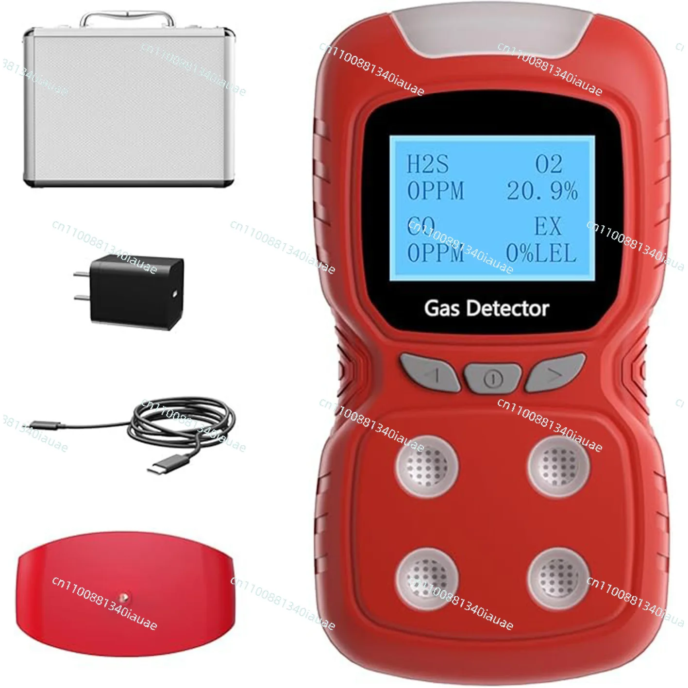 

Portable Lead-free Oxygen Four-in-one Gas Detector Oxygen Hydrogen Sulfide Carbon Monoxide Portable Handheld Analyzer