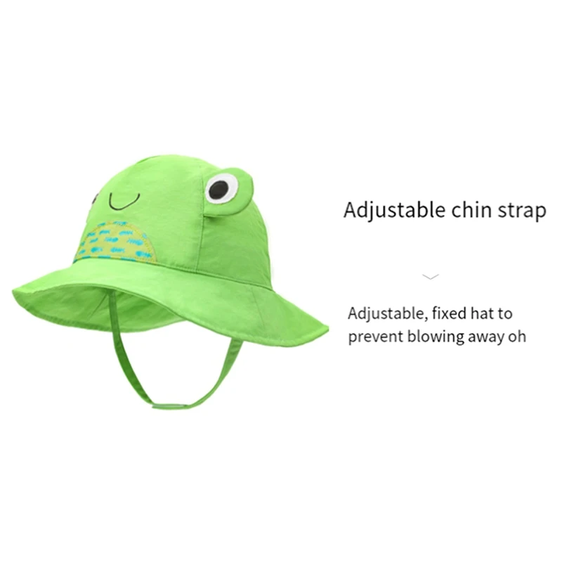 Kids Sun Hat UPF50+Beach Sunshade Sun Protection Children's Fisherman Hat Cartoon Cute UPF50+ UV Protection Kids Sun Hat Durable